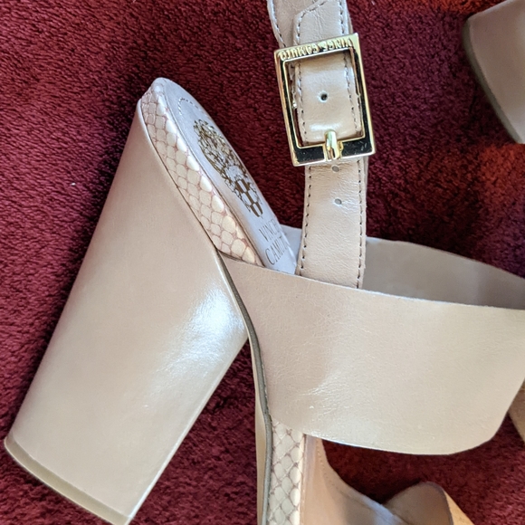 Vince Camuto Womens Ashes Lt Biege Combo Strappy Platform Sandals. 8M. NIB. - Picture 6 of 13